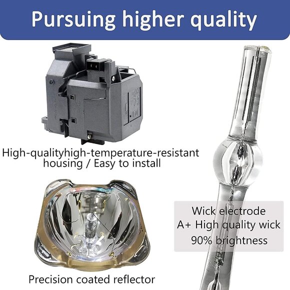 V13H010L69 Replacement Lamp Bulb for Epson ELPLP69 5020ub 5030ub 5025ub 5020ube - Picture 6 of 6